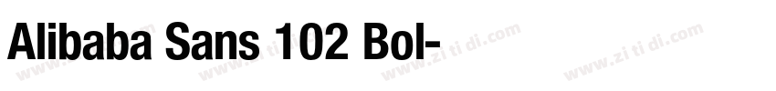 Alibaba Sans 102 Bol字体转换